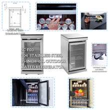 Load image into Gallery viewer, Castelle Flame 44-Inch 6-Burner 85K BTU Stainless Steel Outdoor BBQ Kitchen Island Grill With Wine Cooler, Rotisserie Kit, And Storage Cabinets (SAK97105)
