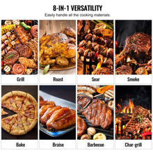 Load image into Gallery viewer, 53" Heavy-Duty Portable Wood Pellet BBQ Grill With Cart (SAK93641)