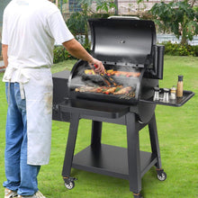 Load image into Gallery viewer, 53" Heavy-Duty Portable Wood Pellet BBQ Grill With Cart (SAK93641)