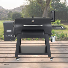 Load image into Gallery viewer, 62" Heavy-Duty Portable Wood Pellet BBQ Grill With Cart (SAK91308)