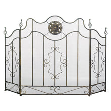 Load image into Gallery viewer, VICTORIAN BLACK FIREPLACE SCREEN