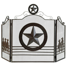 Load image into Gallery viewer, LONE STAR FIREPLACE SCREEN