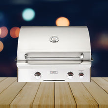 Load image into Gallery viewer, American Outdoor Grill 24NBT T-Series 2-Burner Built-In Natural Gas Grill W/ Rotisserie Kit, 24" [24NBT] (SAK65205)