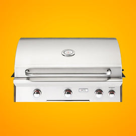 American Outdoor Grill 30NBL L-Series 3-Burner Built-In Natural Gas Grill W/ Rotisserie Kit, 30