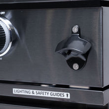 Load image into Gallery viewer, Castelle Flame Premium Black Stainless Steel 4-Burner Gas Grill With Rotisserie Kit (SAK48157)