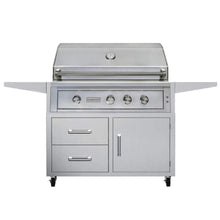 Load image into Gallery viewer, Edgestar 89K BTU 36" Natural Gas Freestanding Grill Cart With Lighting Knobs &amp; Rotisserie (SAK12573)