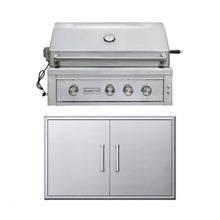 Load image into Gallery viewer, Edgestar 89K BTU 36" Wide Natural Gas Built In Grill With Insulated Jacket And Double Access Doors (SAK31258)