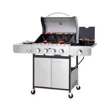 Load image into Gallery viewer, Large Outdoor 42K BTU BBQ Stainless Steel Propane Gas Grill With 4 Burners (SAK61283)