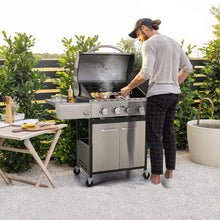 Load image into Gallery viewer, Large Outdoor 42K BTU BBQ Stainless Steel Propane Gas Grill With 4 Burners (SAK61283)