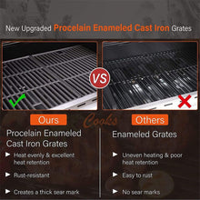 Load image into Gallery viewer, Large Outdoor 42K BTU BBQ Stainless Steel Propane Gas Grill With 4 Burners (SAK61283)