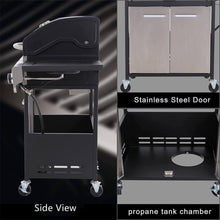 Load image into Gallery viewer, Large Outdoor 42K BTU BBQ Stainless Steel Propane Gas Grill With 4 Burners (SAK61283)